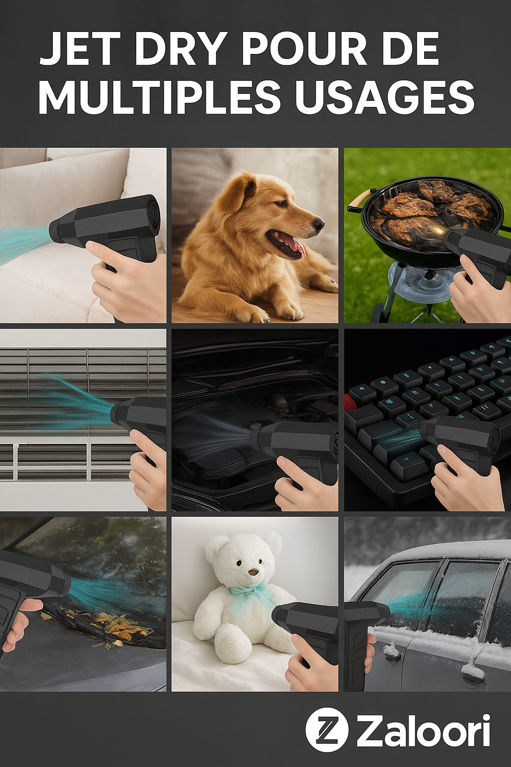 Souffleur d'air électrique portable Turbo