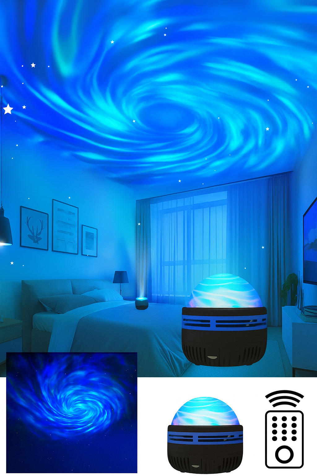 LED galaxie projecteur lumière colorée