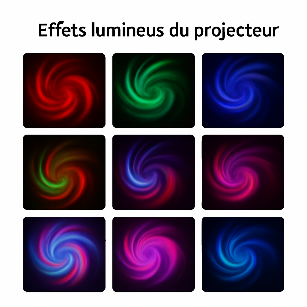 LED galaxie projecteur lumière colorée